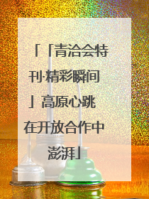「青洽会特刊·精彩瞬间」高原心跳 在开放合作中澎湃