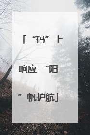 “码”上响应 “阳”帆护航