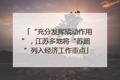 “充分发挥撬动作用”，江苏多地将“苏超”列入经济工作重点
