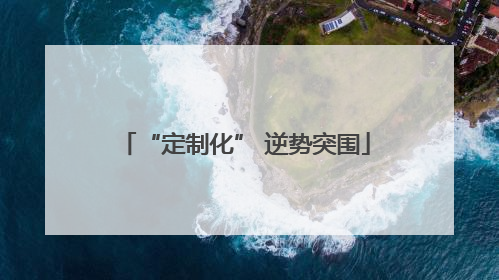 “定制化” 逆势突围