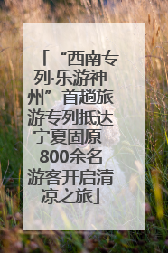 “西南专列·乐游神州”首趟旅游专列抵达宁夏固原 800余名游客开启清凉之旅