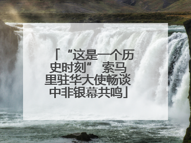 “这是一个历史时刻” 索马里驻华大使畅谈中非银幕共鸣