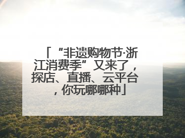 “非遗购物节·浙江消费季”又来了，探店、直播、云平台，你玩哪哪种