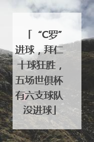 “C罗”进球，拜仁十球狂胜，五场世俱杯有六支球队没进球