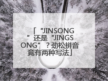 “JINSONG”还是“JINGSONG”？劲松拼音竟有两种写法