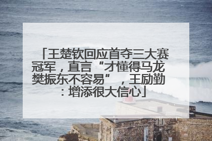 王楚钦回应首夺三大赛冠军，直言“才懂得马龙樊振东不容易”，王励勤：增添很大信心