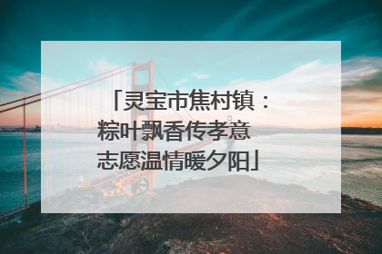 灵宝市焦村镇：粽叶飘香传孝意 志愿温情暖夕阳