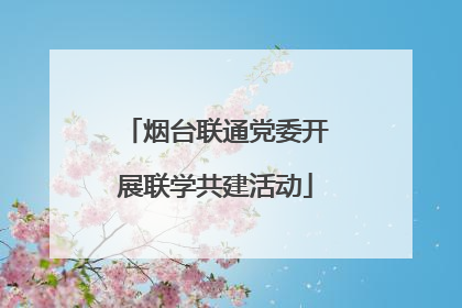 烟台联通党委开展联学共建活动