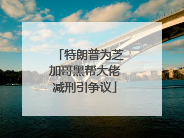 特朗普为芝加哥黑帮大佬减刑引争议