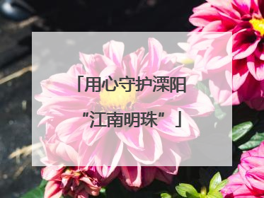 用心守护溧阳“江南明珠”