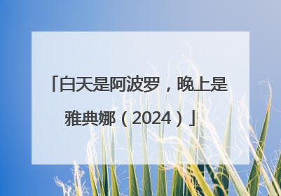 白天是阿波罗，晚上是雅典娜（2024）