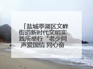 盐城亭湖区文峰街道新时代文明实践所举行“老少同声爱国情 同心奋进新征程”为主题的红色文化活动
