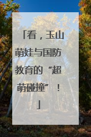 看，玉山萌娃与国防教育的“超萌碰撞”！