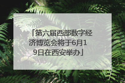 第六届西部数字经济博览会将于6月19日在西安举办