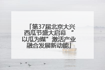 第37届北京大兴西瓜节盛大启幕 “以瓜为媒”激活产业融合发展新动能