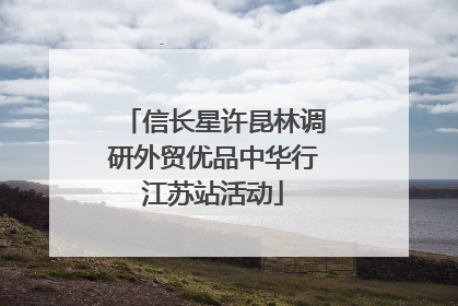 信长星许昆林调研外贸优品中华行江苏站活动