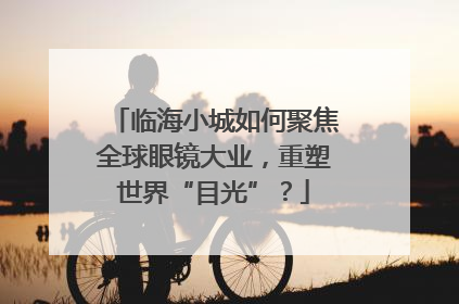 临海小城如何聚焦全球眼镜大业，重塑世界“目光”？