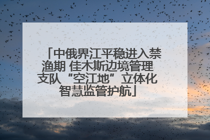 中俄界江平稳进入禁渔期 佳木斯边境管理支队“空江地”立体化智慧监管护航
