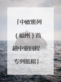 中欧班列（福州）首趟中亚回程专列抵榕