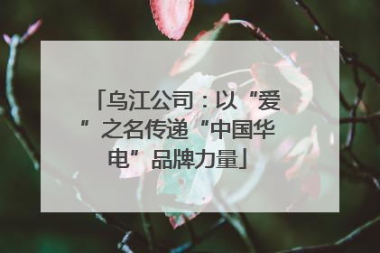 乌江公司：以“爱”之名传递“中国华电”品牌力量