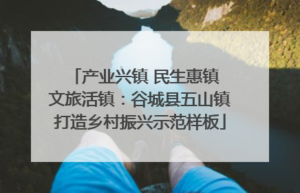产业兴镇 民生惠镇 文旅活镇：谷城县五山镇打造乡村振兴示范样板