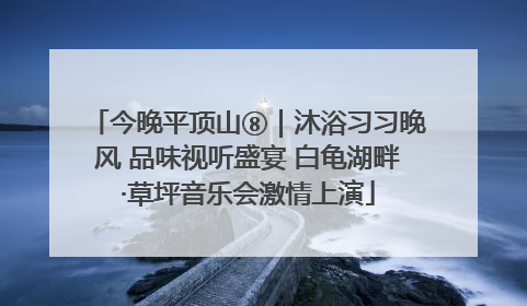 今晚平顶山⑧｜沐浴习习晚风 品味视听盛宴 白龟湖畔·草坪音乐会激情上演