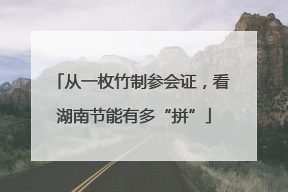 从一枚竹制参会证，看湖南节能有多“拼”