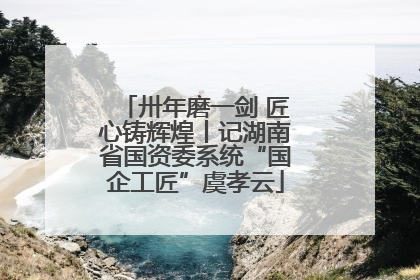 卅年磨一剑 匠心铸辉煌丨记湖南省国资委系统“国企工匠”虞孝云