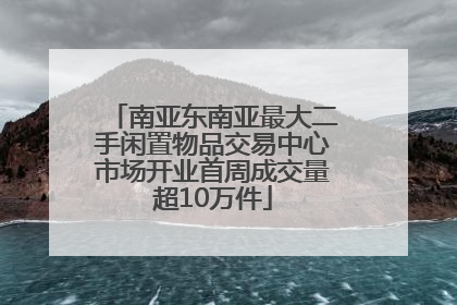 南亚东南亚最大二手闲置物品交易中心市场开业首周成交量超10万件