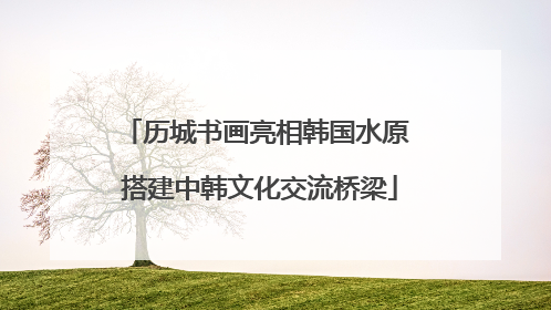 历城书画亮相韩国水原 搭建中韩文化交流桥梁