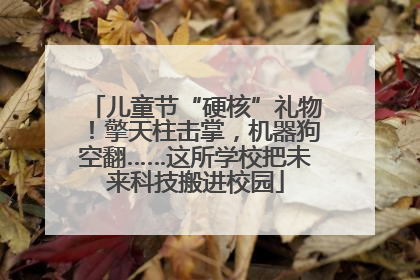 儿童节“硬核”礼物！擎天柱击掌，机器狗空翻……这所学校把未来科技搬进校园