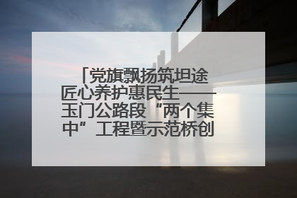 党旗飘扬筑坦途 匠心养护惠民生——玉门公路段“两个集中”工程暨示范桥创建项目圆满收官