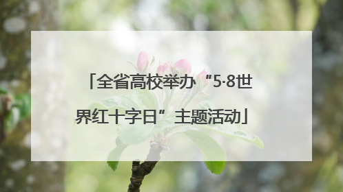 全省高校举办“5·8世界红十字日”主题活动