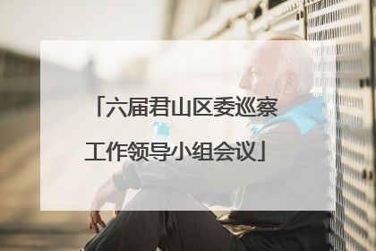 六届君山区委巡察工作领导小组会议