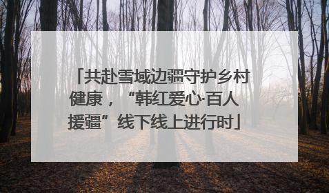 共赴雪域边疆守护乡村健康，“韩红爱心·百人援疆”线下线上进行时