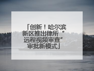 创新！哈尔滨新区推出律所“远程视频审查”审批新模式