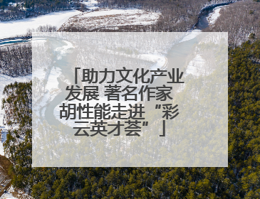 助力文化产业发展 著名作家胡性能走进“彩云英才荟”