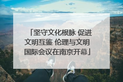坚守文化根脉 促进文明互鉴 伦理与文明国际会议在南京开幕