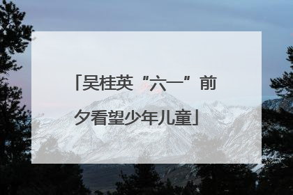 吴桂英“六一”前夕看望少年儿童