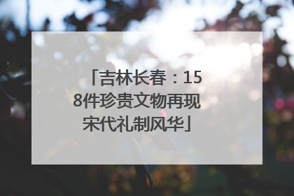 吉林长春：158件珍贵文物再现宋代礼制风华