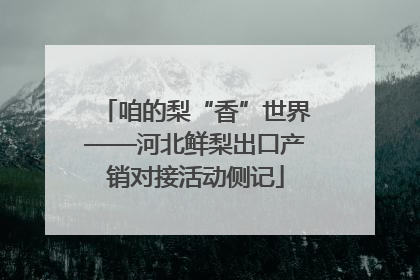 咱的梨“香”世界——河北鲜梨出口产销对接活动侧记