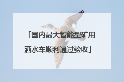 国内最大智能型矿用洒水车顺利通过验收