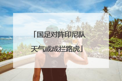 国足对阵印尼队 天气或成拦路虎