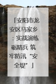 安阳市龙安区马家乡：实战演练砺精兵 筑牢防汛“安全堤”