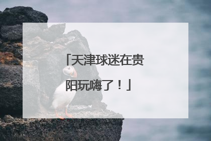 天津球迷在贵阳玩嗨了！