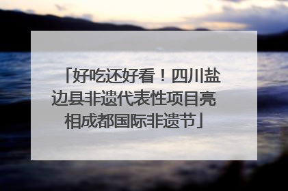 好吃还好看！四川盐边县非遗代表性项目亮相成都国际非遗节