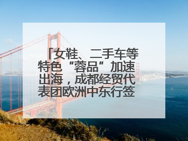 女鞋、二手车等特色“蓉品”加速出海，成都经贸代表团欧洲中东行签单逾3.7亿元