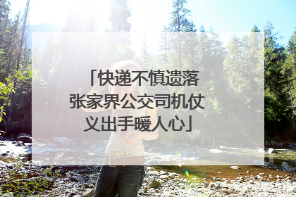 快递不慎遗落 张家界公交司机仗义出手暖人心