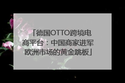 德国OTTO跨境电商平台：中国商家进军欧洲市场的黄金跳板