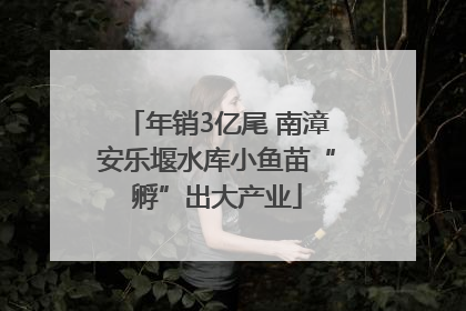 年销3亿尾 南漳安乐堰水库小鱼苗“孵”出大产业